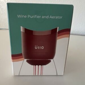 Open By Üllo Wine Purifier & Aerator Travel Kit Aqua Removes Artificial Sulfates